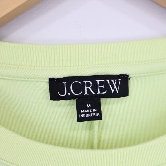 J.Crew Refined Rib Elbow Sleeve T-Shirt Pale Flax Size Medium - Picture 4 of 6